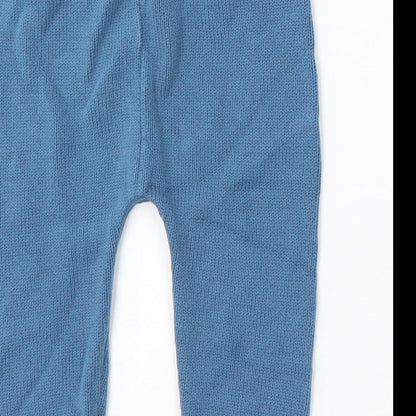 Monsoon Boys Blue Polyester Jogger Trousers Size 9-12 Months