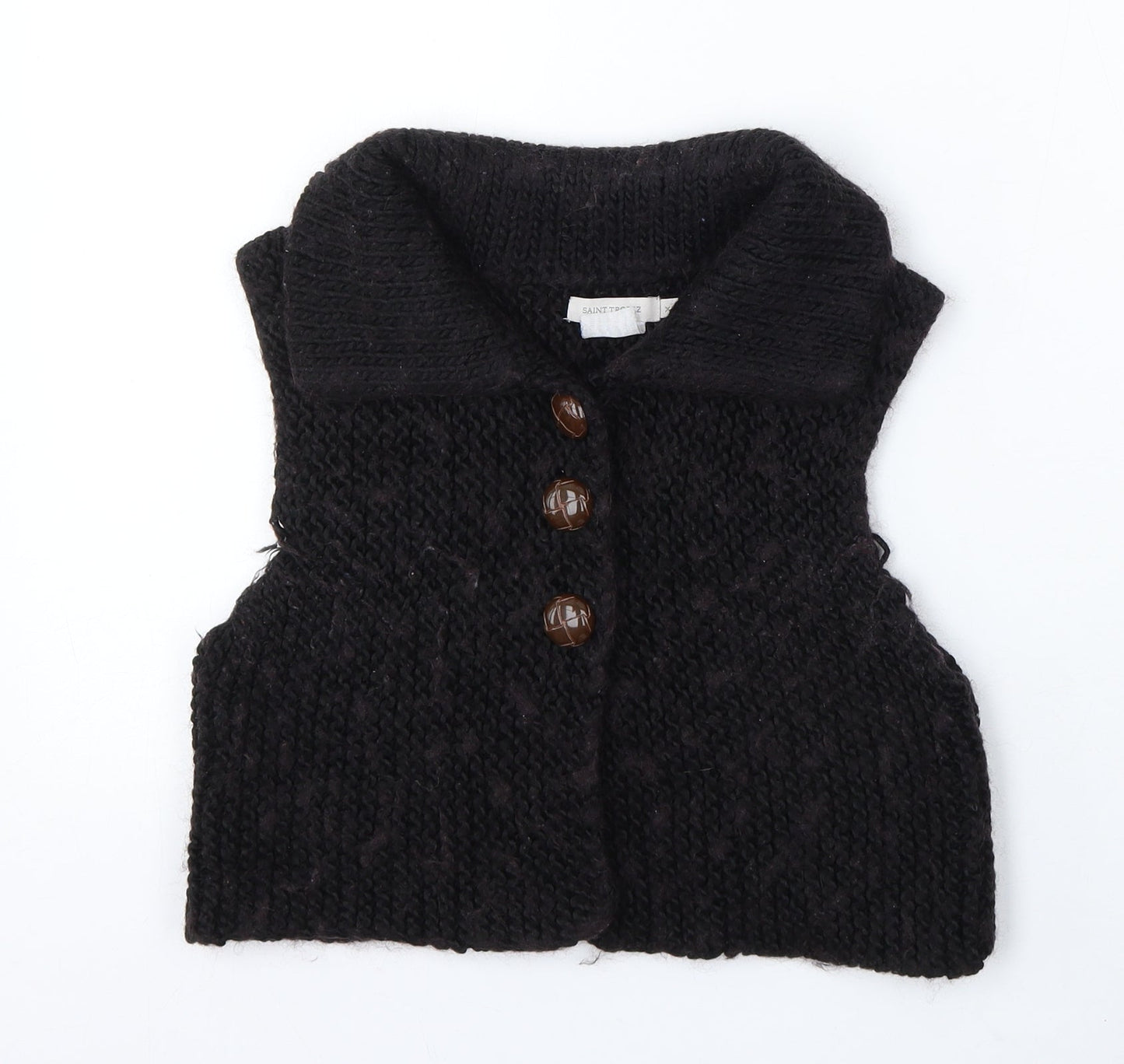Womens UK Size XS Saint Tropez Clothing Brown Vest Jumper