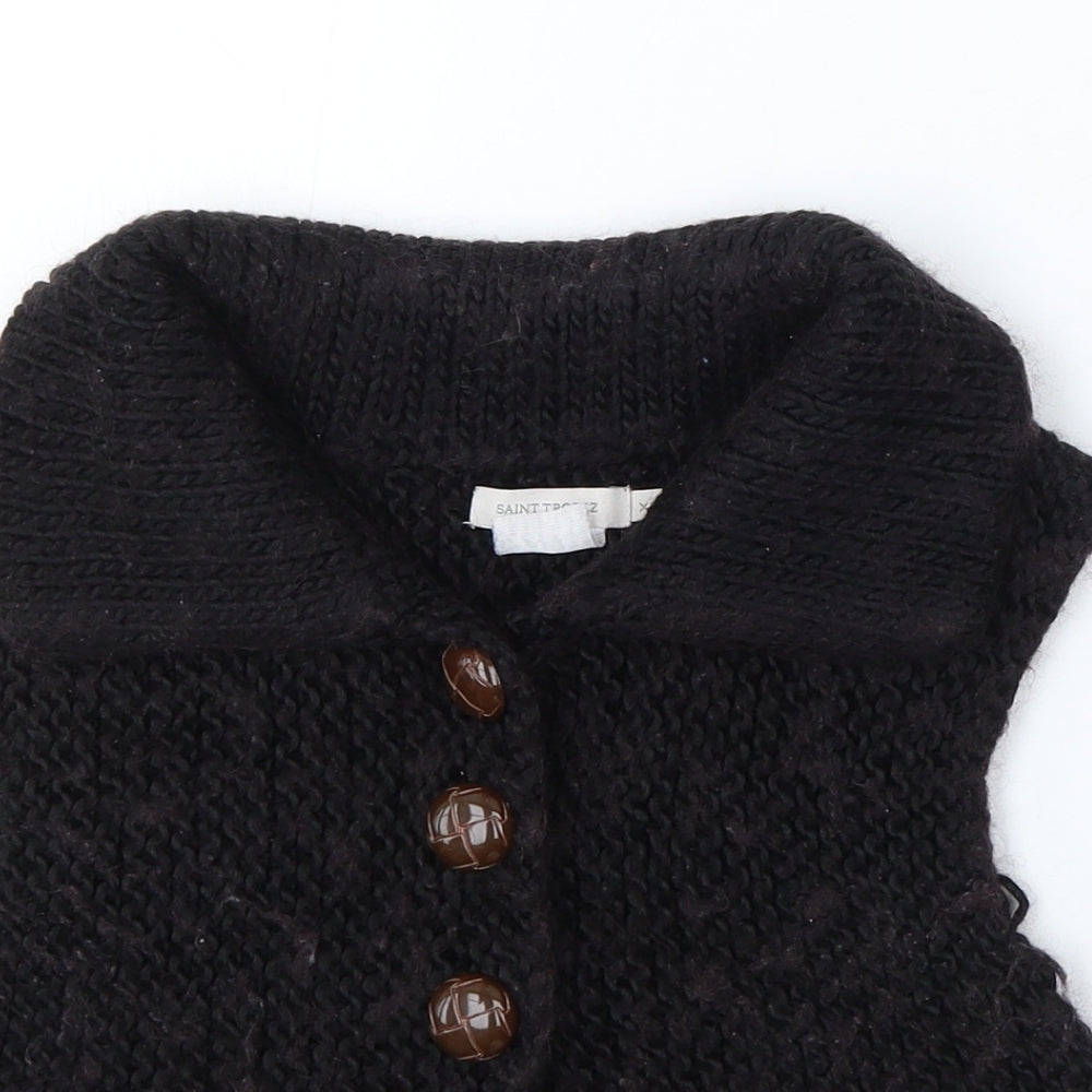 Womens UK Size XS Saint Tropez Clothing Brown Vest Jumper