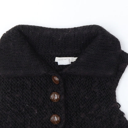 Womens UK Size XS Saint Tropez Clothing Brown Vest Jumper