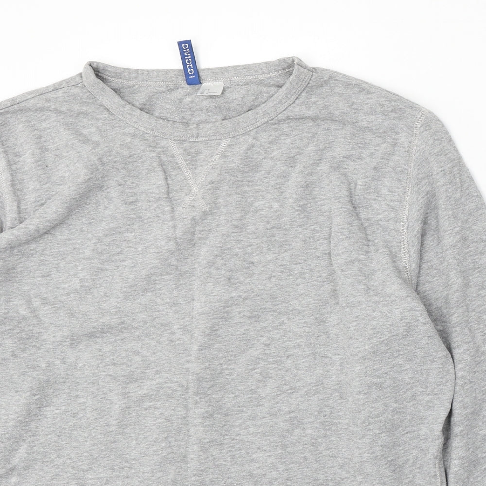 Womens UK Size M Divided by H&M Grey Pullover Sweatshirt
