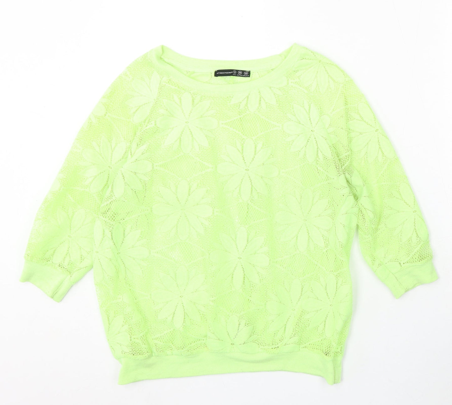 Womens UK Size 10 Atmosphere Green Pullover Jumper
