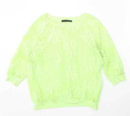 Womens UK Size 10 Atmosphere Green Pullover Jumper