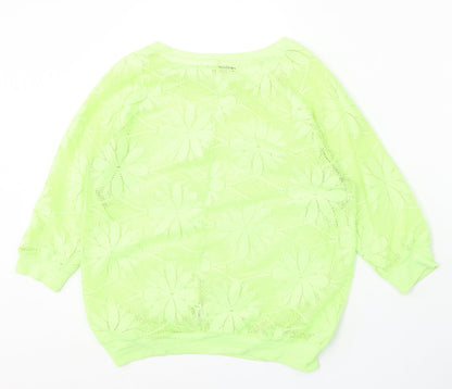 Womens UK Size 10 Atmosphere Green Pullover Jumper