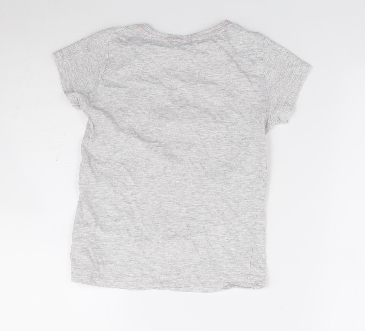 Pep & Co Girls Green Cotton Basic T-Shirt Size 8-9 Years Crew Neck Pullover - All About Having Fun