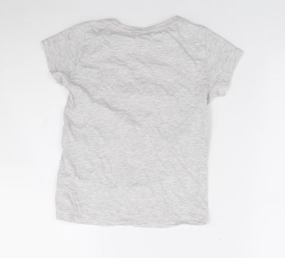 Pep & Co Girls Green Cotton Basic T-Shirt Size 8-9 Years Crew Neck Pullover - All About Having Fun