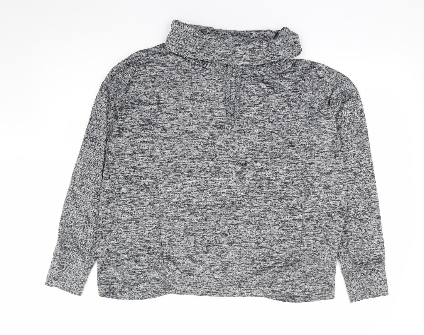 Matalan Womens Grey Polyester Pullover Sweatshirt Size M Pullover