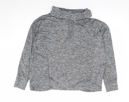 Matalan Womens Grey Polyester Pullover Sweatshirt Size M Pullover