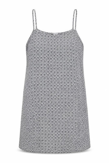 Papaya Womens Blue Geometric Viscose Sheath Size 14 Round Neck Pullover