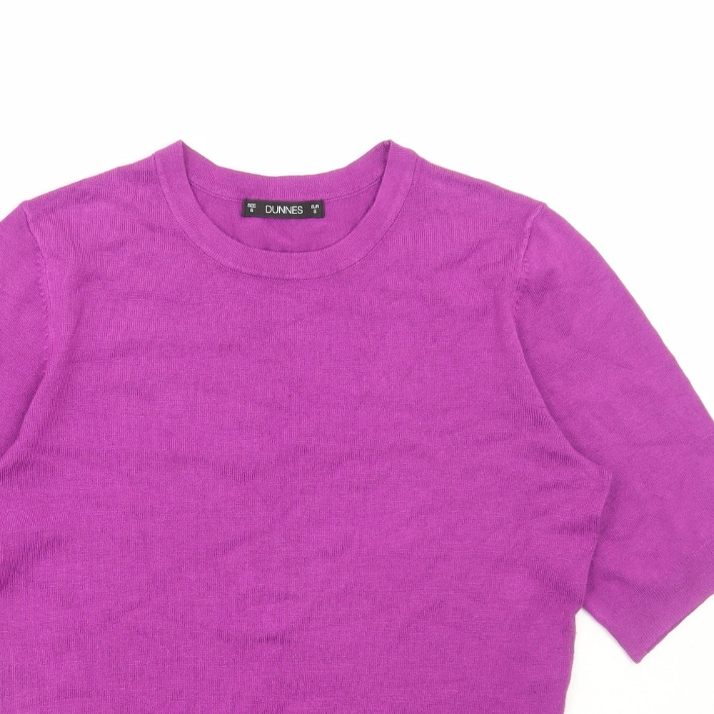 Womens UK Size S Dunnes Stores Purple Pullover Jumper
