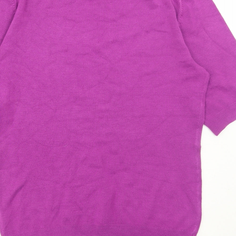 Womens UK Size S Dunnes Stores Purple Pullover Jumper