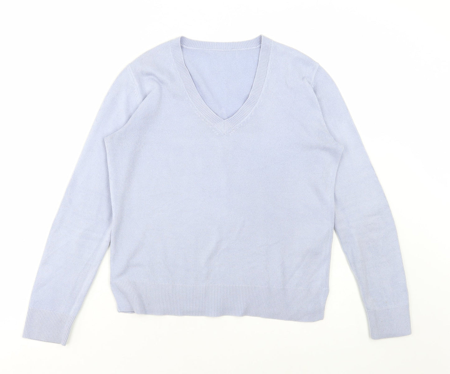 Womens UK Size 10 Marks and Spencer Blue Pullover Jumper