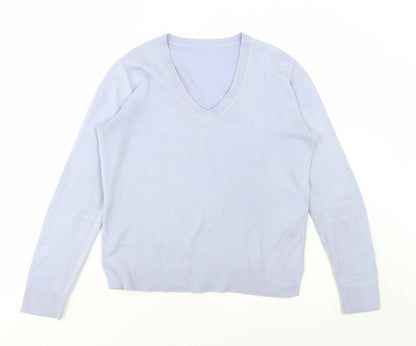 Womens UK Size 10 Marks and Spencer Blue Pullover Jumper