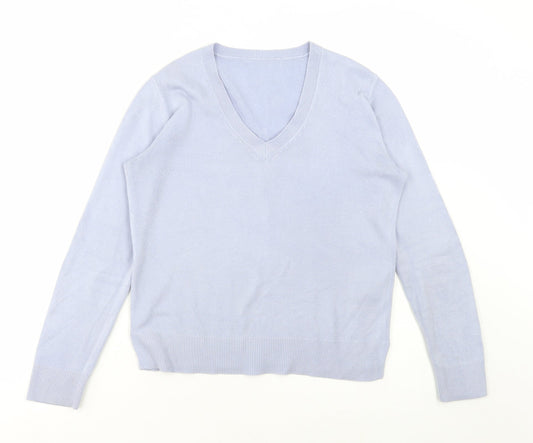 Womens UK Size 10 Marks and Spencer Blue Pullover Jumper