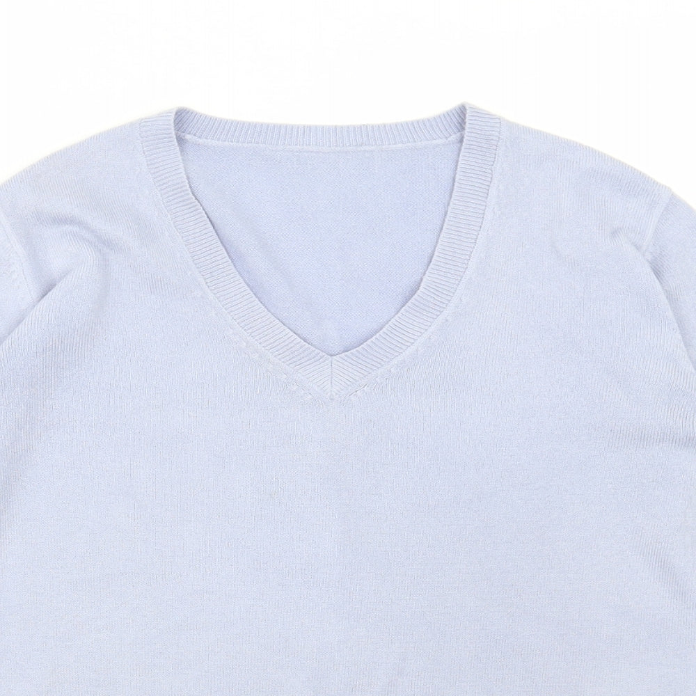 Womens UK Size 10 Marks and Spencer Blue Pullover Jumper