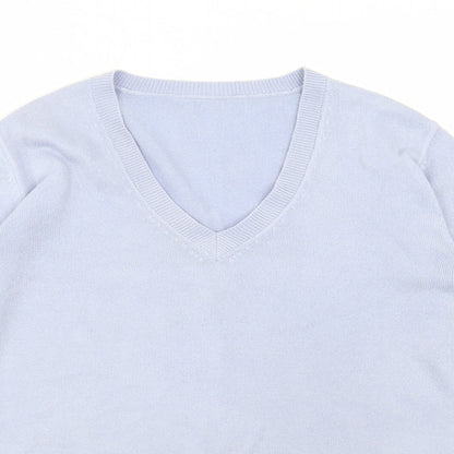 Womens UK Size 10 Marks and Spencer Blue Pullover Jumper