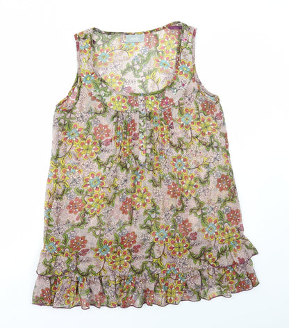 Womens UK Size S Wallis Multicoloured Basic Blouse