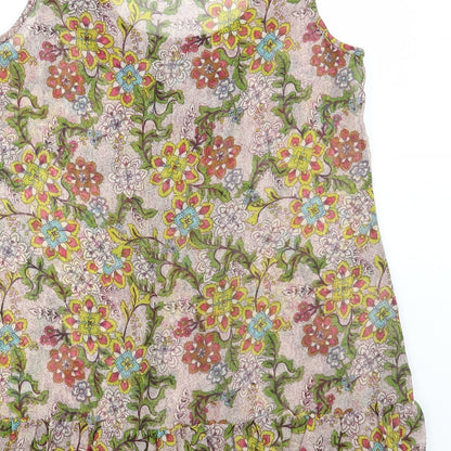 Womens UK Size S Wallis Multicoloured Basic Blouse