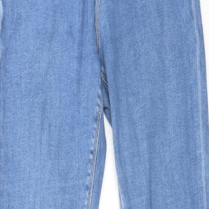 ASOS Womens Blue Cotton Skinny Jeans Size 28 in L31 in Regular Button