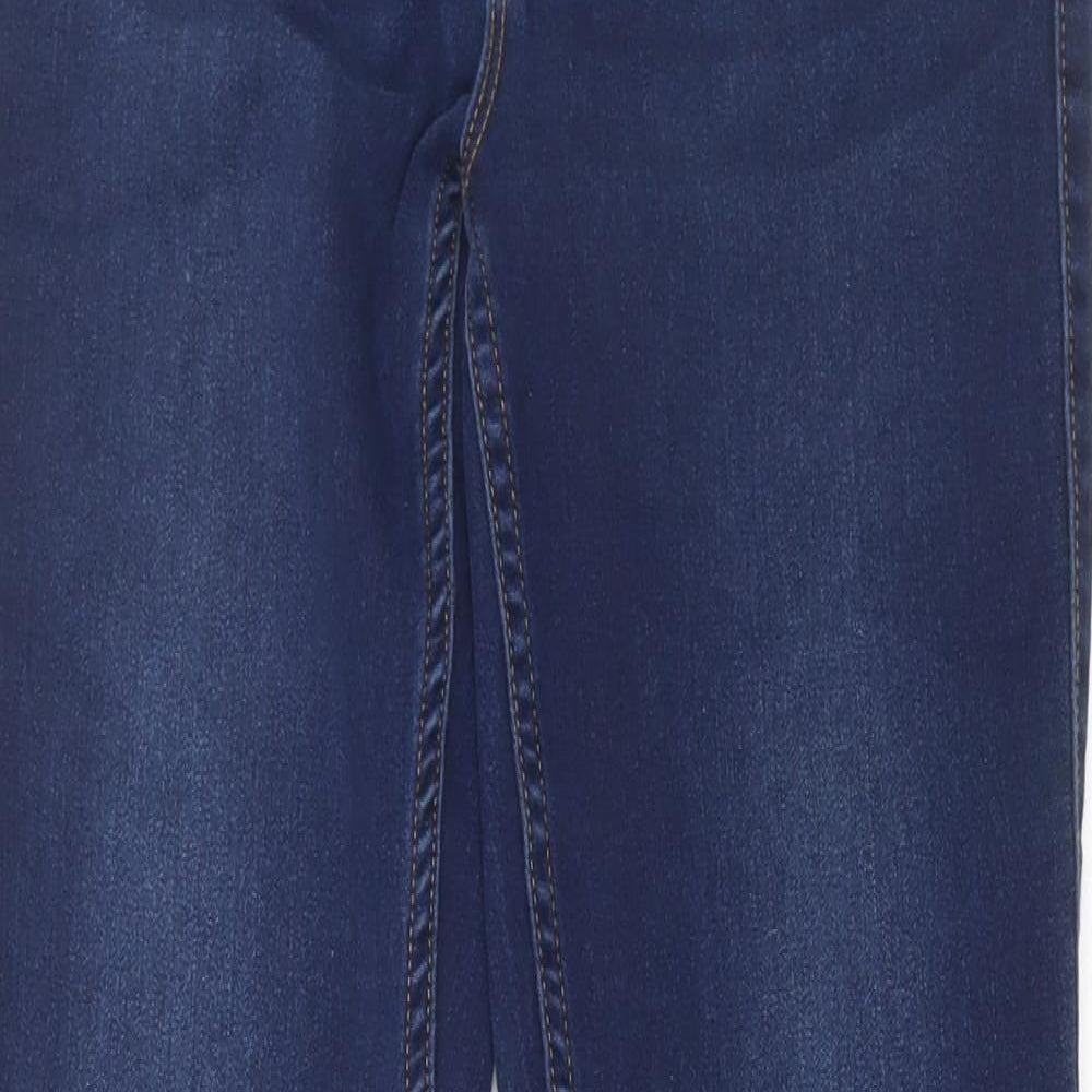 Only Womens Blue Cotton Skinny Jeans Size M L32 in Regular Button