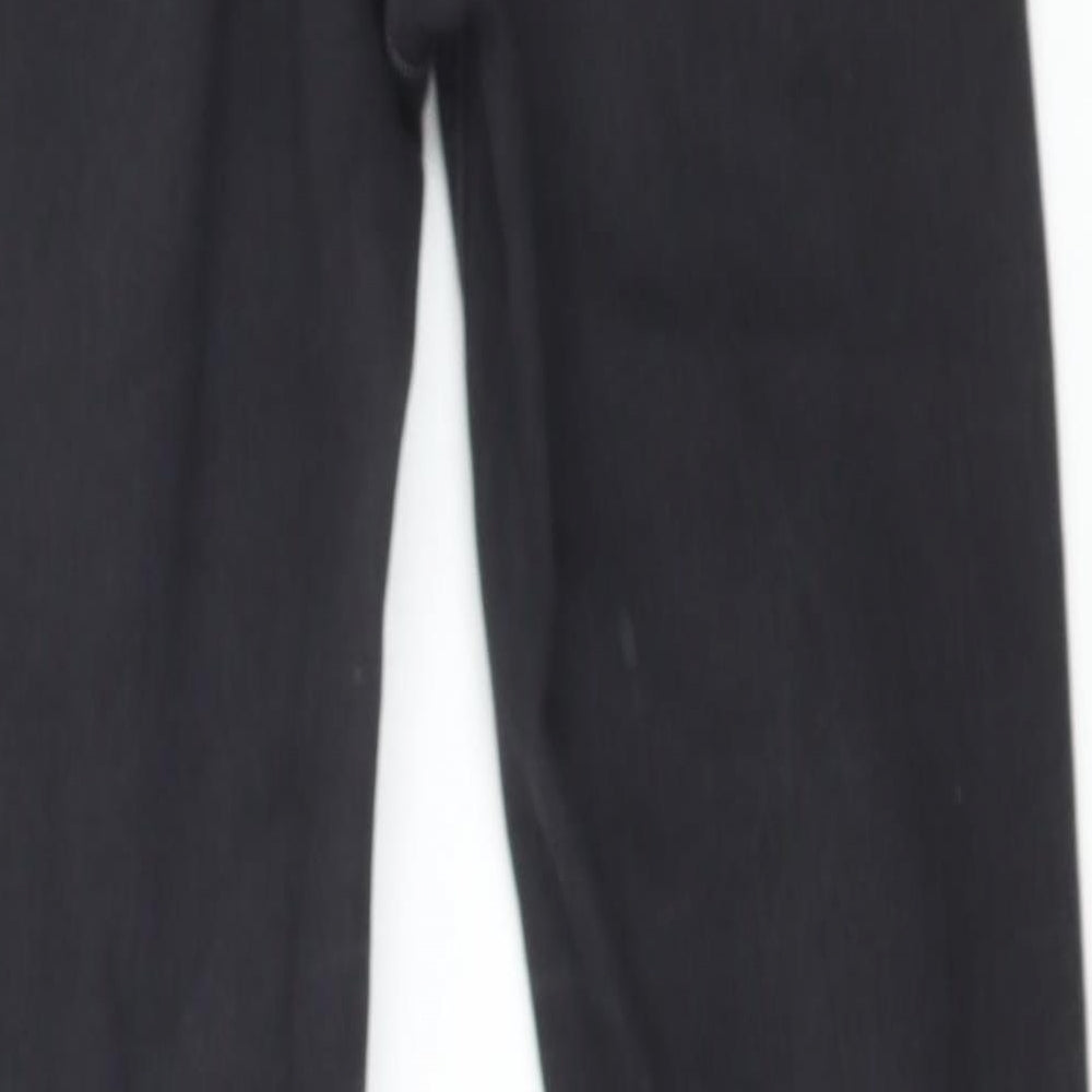 Topshop Womens Black Cotton Skinny Jeans Size 26 in L28 in Regular Button