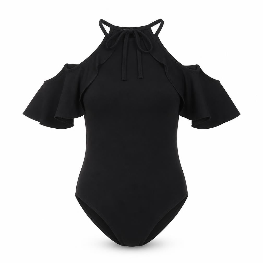 Womens UK Size 12 Miss Selfridge One-Piece Black Bodysuit