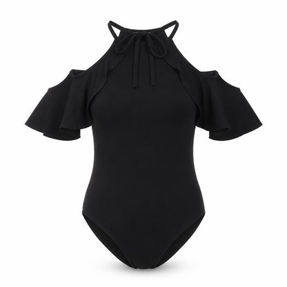 Womens UK Size 12 Miss Selfridge One-Piece Black Bodysuit