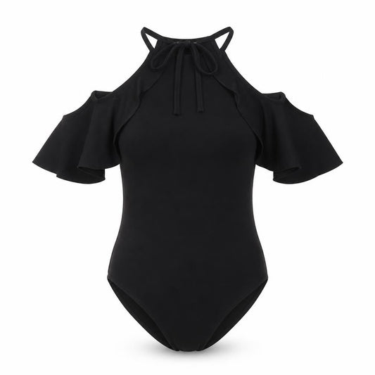 Womens UK Size 12 Miss Selfridge One-Piece Black Bodysuit
