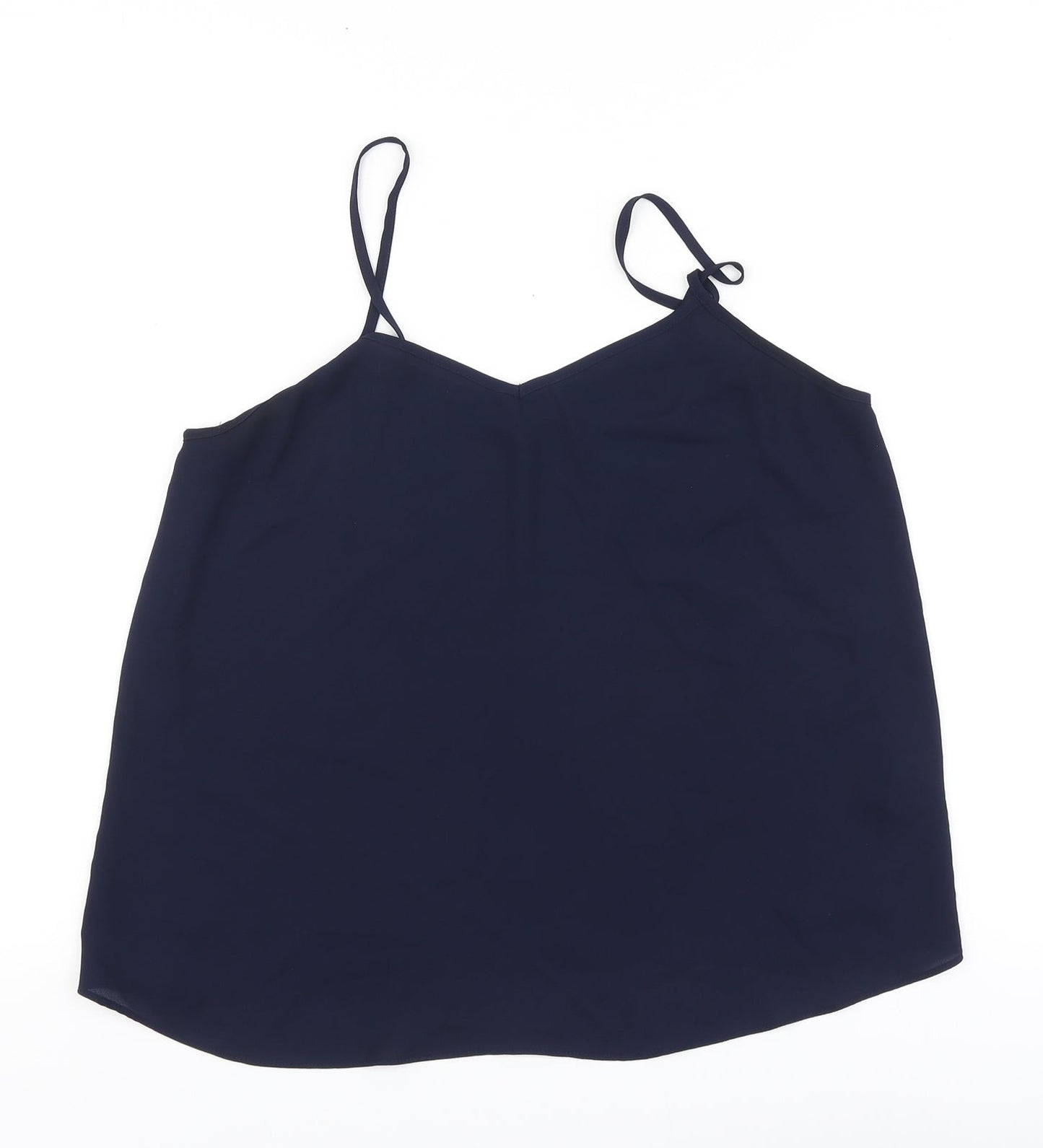Womens UK Size 12 Topshop Blue Basic Blouse