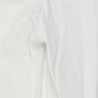 Oasis Womens White Cotton Skinny Jeans Size S L22 in Regular Button