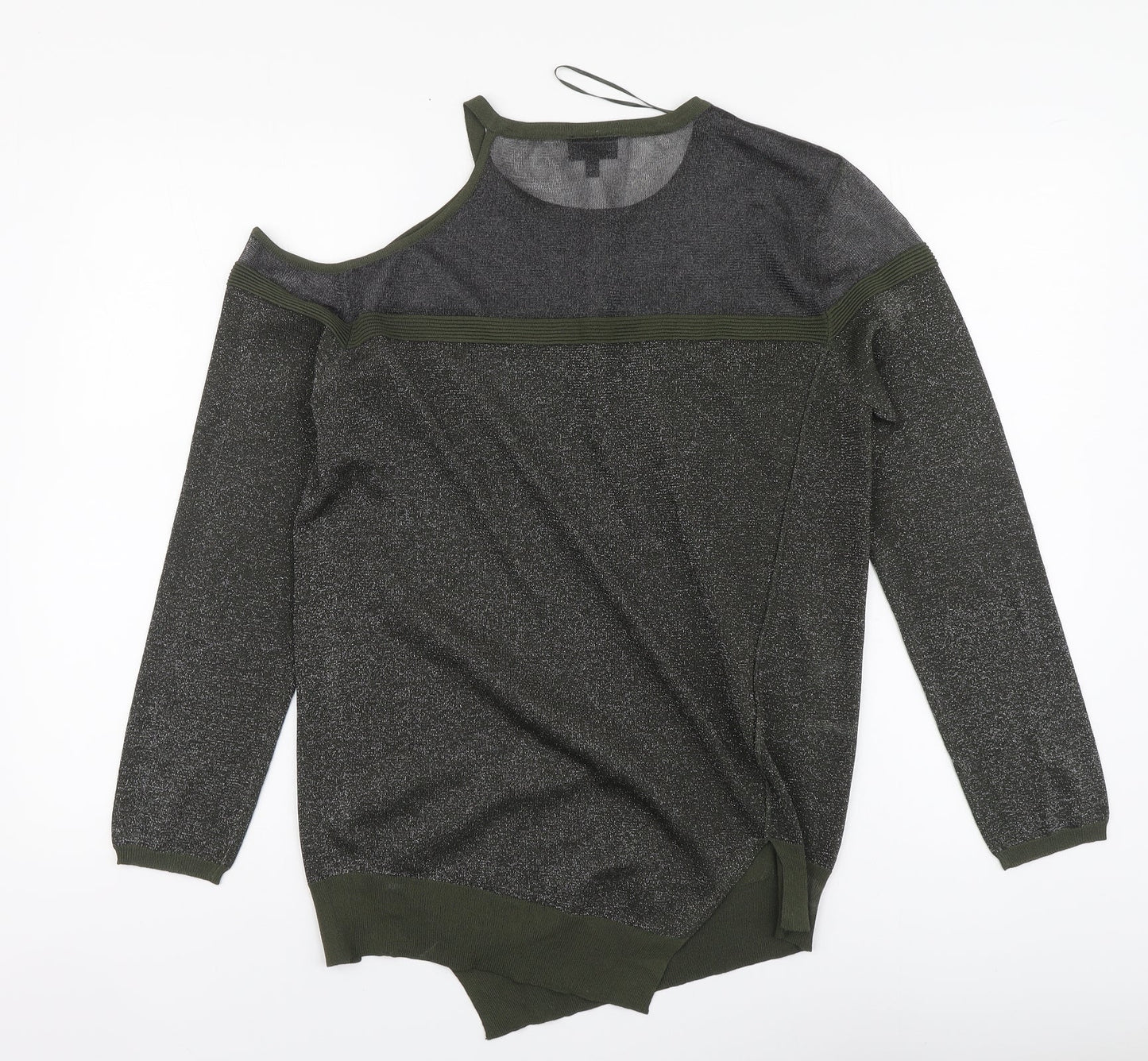 Womens UK Size 10 NEXT Green Basic Blouse