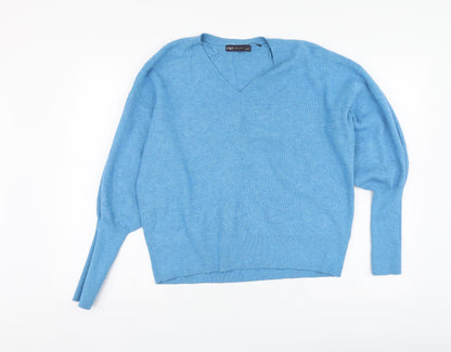 Womens UK Size M Marks and Spencer Blue Pullover Jumper