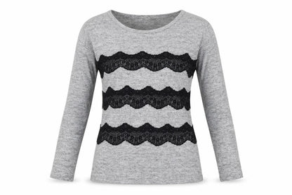 Womens UK Size 8 F&F Grey Basic Blouse