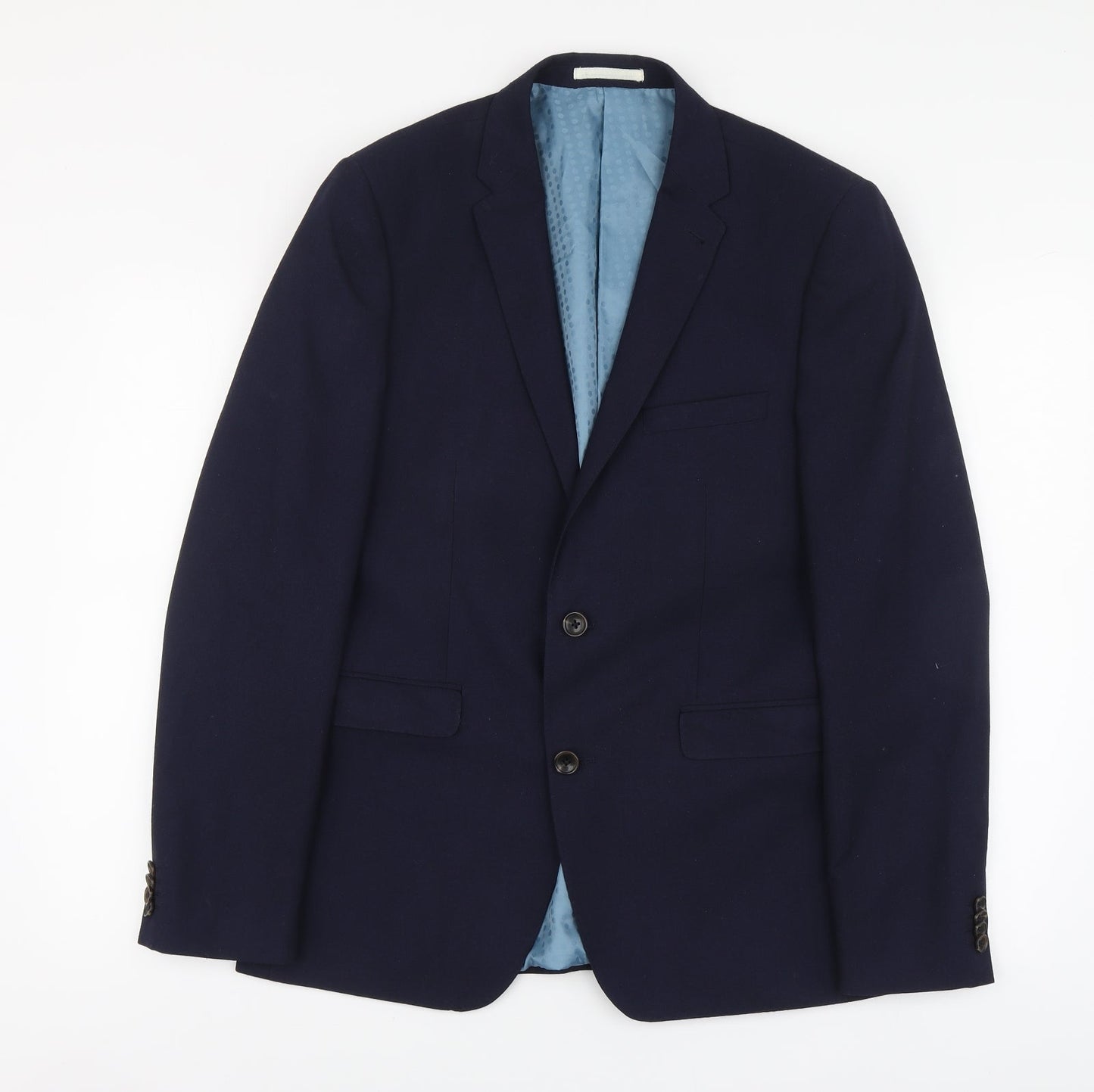 Mens UK Size L Burton Menswear Regular Blue Suit Jacket