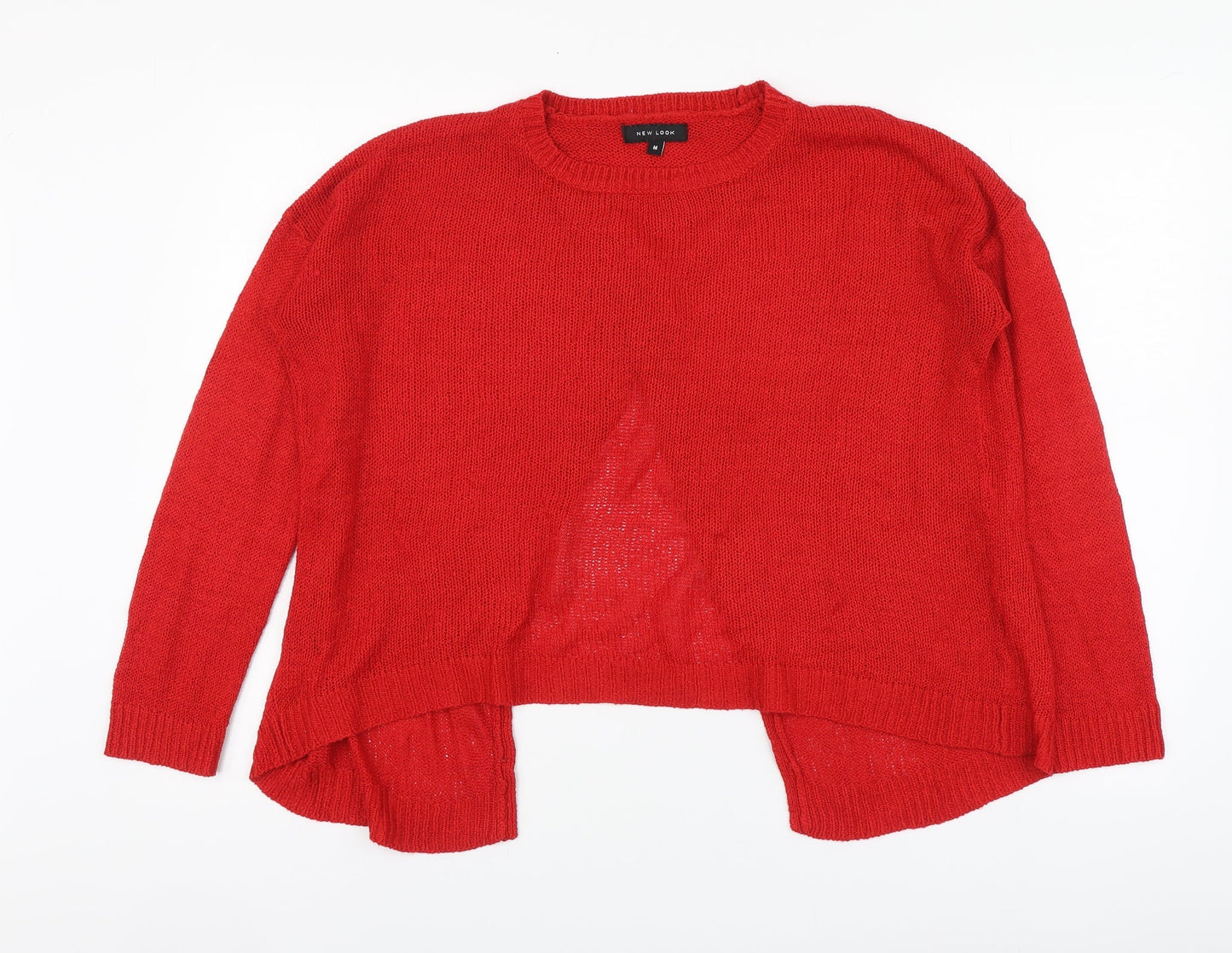 Womens UK Size M New Look Red Pullover Jumper