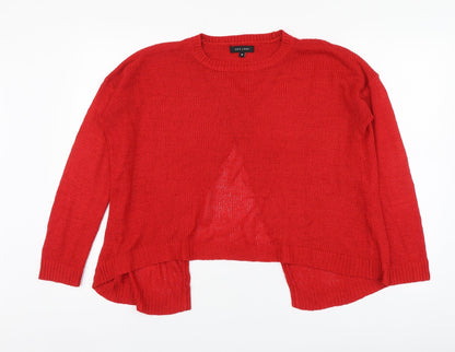 Womens UK Size M New Look Red Pullover Jumper
