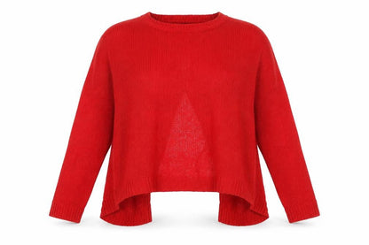 Womens UK Size M New Look Red Pullover Jumper