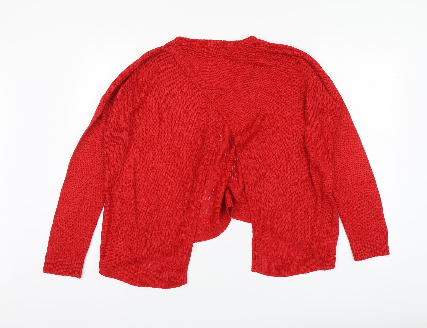 Womens UK Size M New Look Red Pullover Jumper