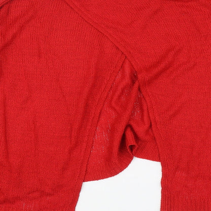 Womens UK Size M New Look Red Pullover Jumper