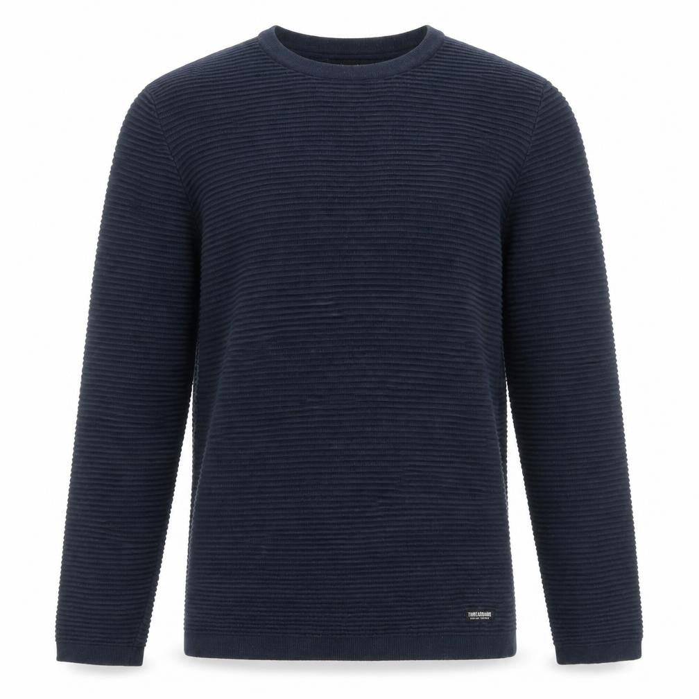 Mens UK Size S Threadbare Blue Pullover Jumper