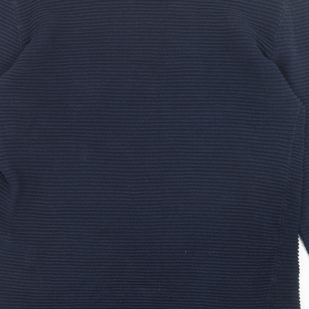 Threadbare Mens Blue Crew Neck Cotton Pullover Jumper Size S