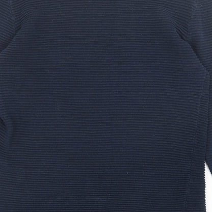 Threadbare Mens Blue Crew Neck Cotton Pullover Jumper Size S