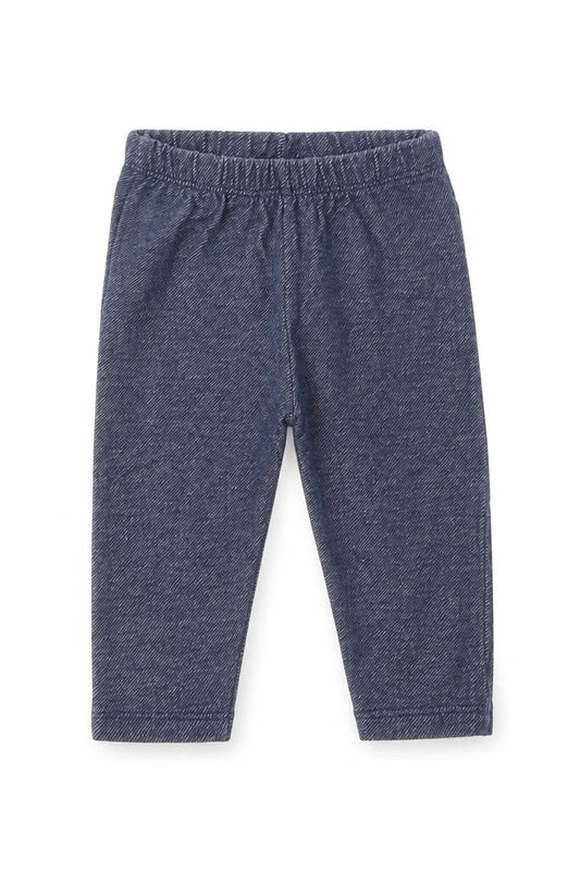 St Bernard Girls Blue Cotton Jogger Leggings Size 6-9 Months Pullover