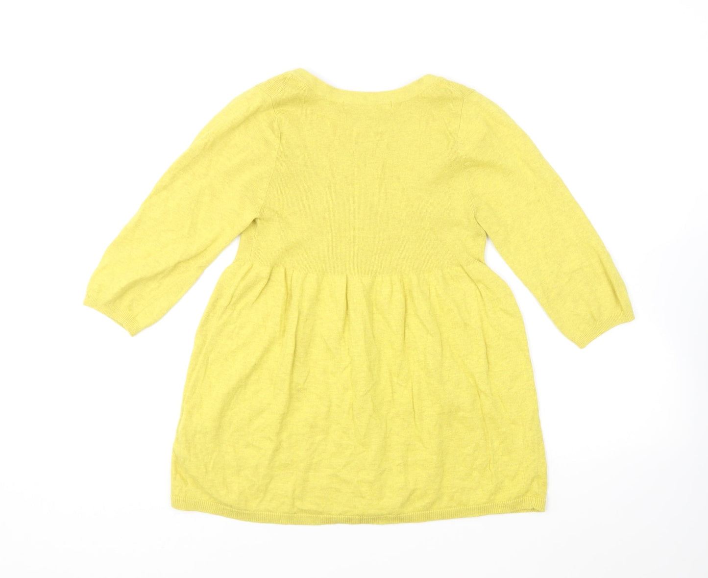 Womens UK Size 10 River Island Yellow Pullover Jumper