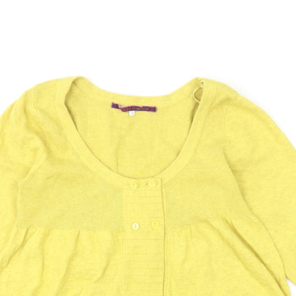 Womens UK Size 10 River Island Yellow Pullover Jumper