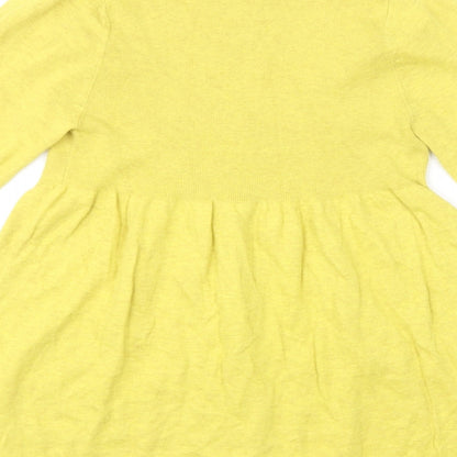 Womens UK Size 10 River Island Yellow Pullover Jumper