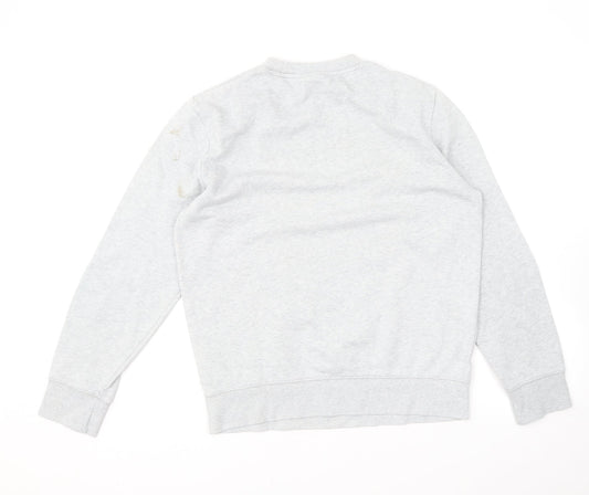 H&M Womens Grey Polyester Pullover Sweatshirt Size S Pullover - Magnifique