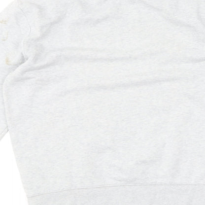 H&M Womens Grey Polyester Pullover Sweatshirt Size S Pullover - Magnifique