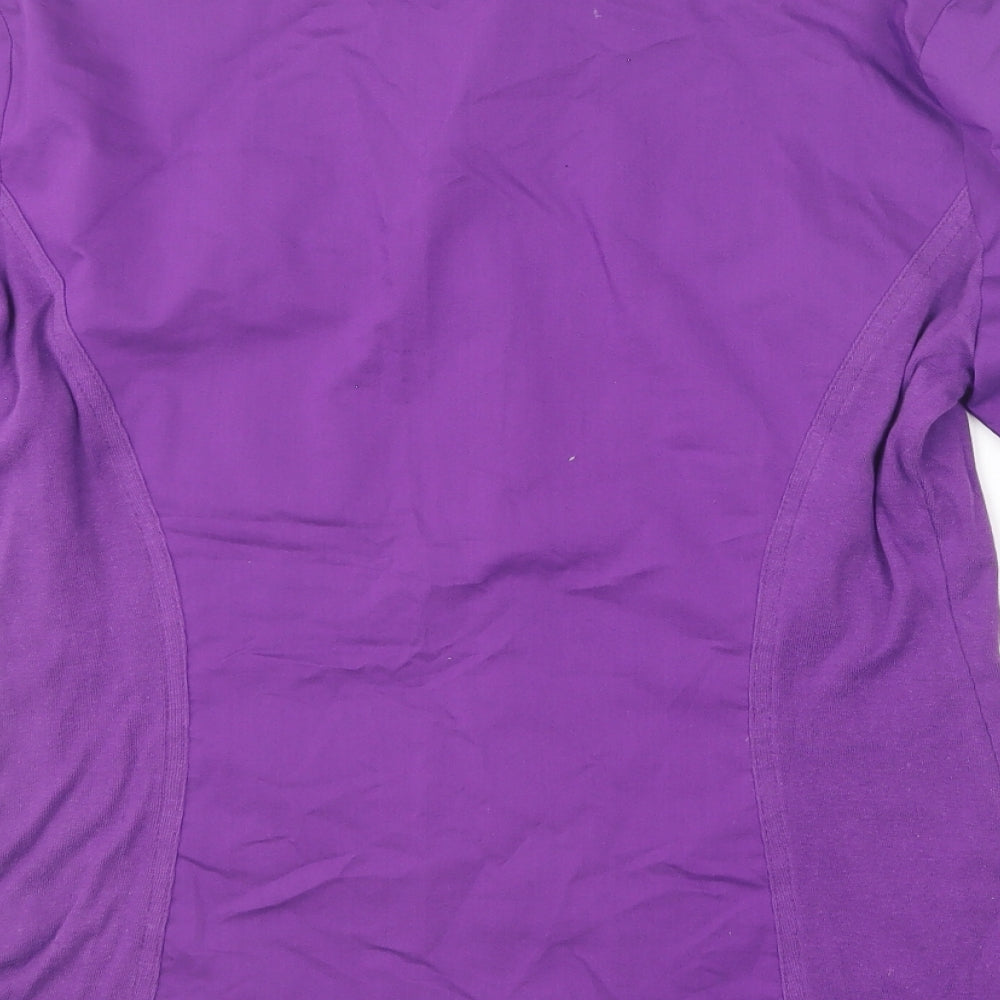 Womens UK Size L Laura Scott Purple Basic Button-Up