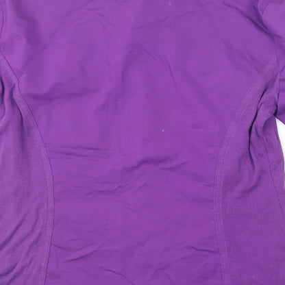 Womens UK Size L Laura Scott Purple Basic Button-Up